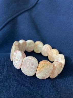Natural Coral-Tone Stretch Bracelet - Women Jewelry